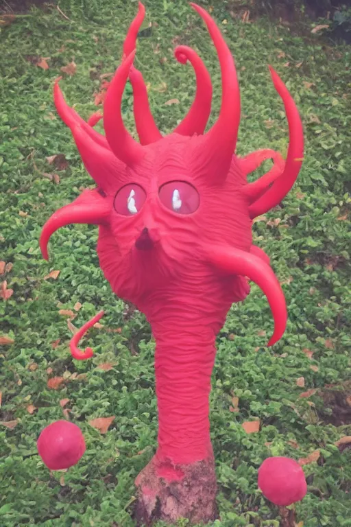 Image similar to plumbus, Satanic