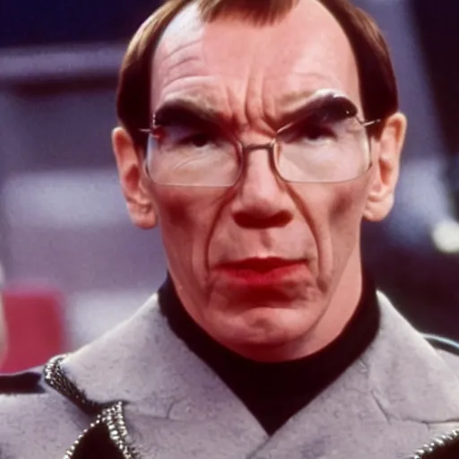 Image similar to pete postlethwaite as austin powers, movie still