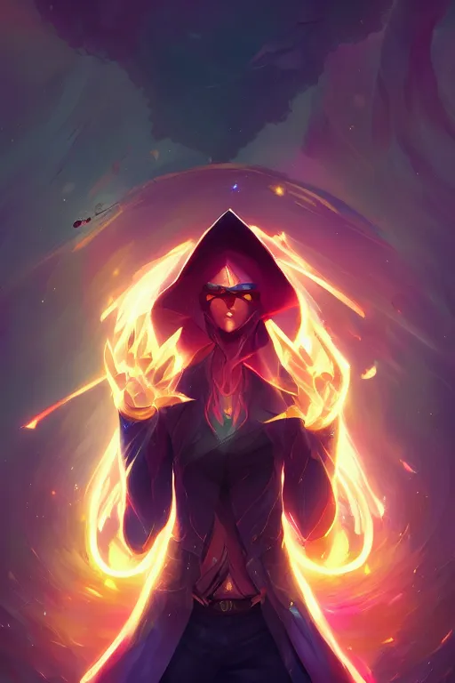 Prompt: twisted fate league of legends wild rift hero champions arcane magic digital painting bioluminance alena aenami artworks in 4 k design by lois van baarle by sung choi by john kirby artgerm style pascal blanche and magali villeneuve mage fighter assassin