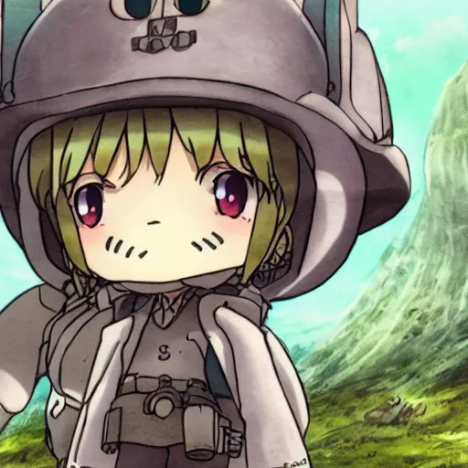 Image similar to made in abyss, chibi