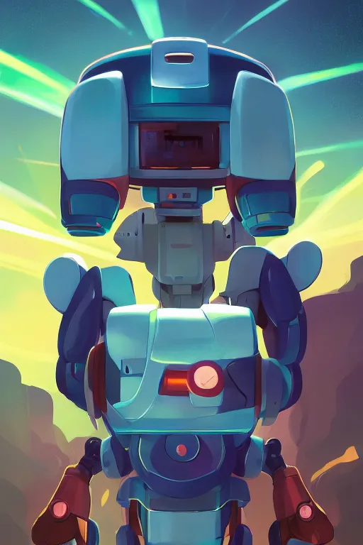 Image similar to metabots medabots medarotto medarot robot minimalist comics helmet mask neon cybereye, behance hd by jesper ejsing, by rhads, makoto shinkai and lois van baarle, ilya kuvshinov, rossdraws global illumination ray tracing hdr radiating a glowing aura