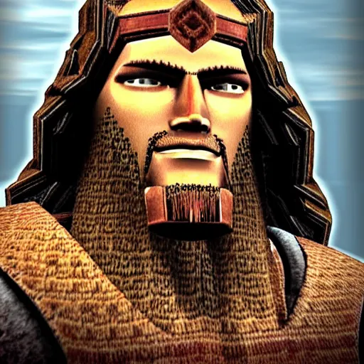 Image similar to Jarl Balgruuf the Greater as Jesus Christ