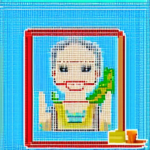 Image similar to frozen food pixel art