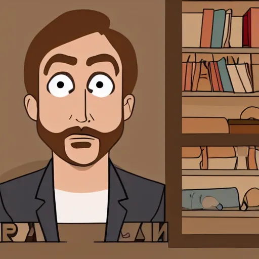 Prompt: ryan gosling in style cartoon arcane