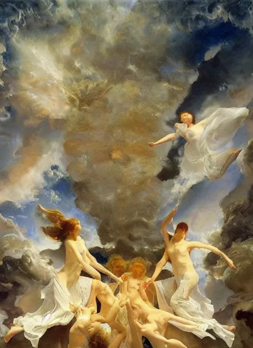 Image similar to a painting so beautiful and universally loved it creates peace on earth, profound epiphany, atmospheric, by john singer sargent, agostino arrivabene