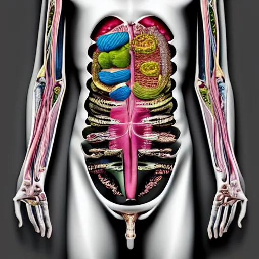 Prompt: “ optical illusion ” digestive system anatomical diagram “ gray ’ s anatomy ” 1 0 2 4 x 1 0 2 4