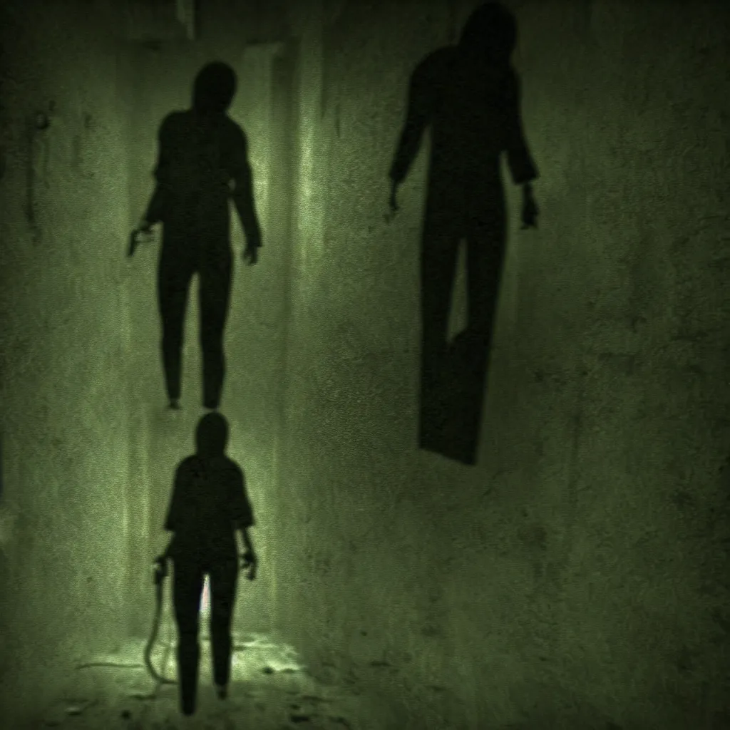 Image similar to cursed screenshot from horror game'p. t'by hideo kojima. deep aesthetics of silent hill