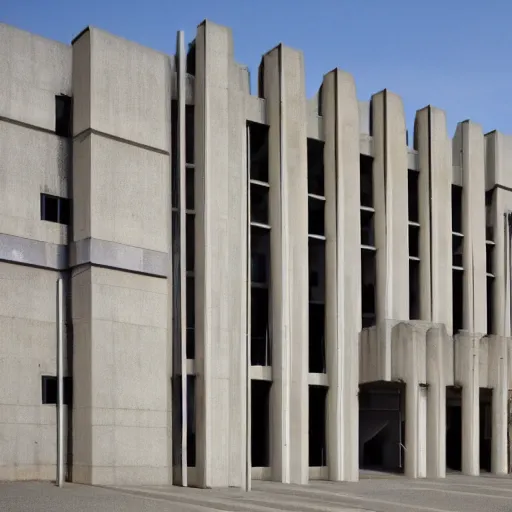 Image similar to brutalist city hall