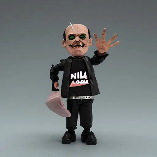 Image similar to nils bohr, stop motion vinyl action figure, plastic, toy, butcher billy style