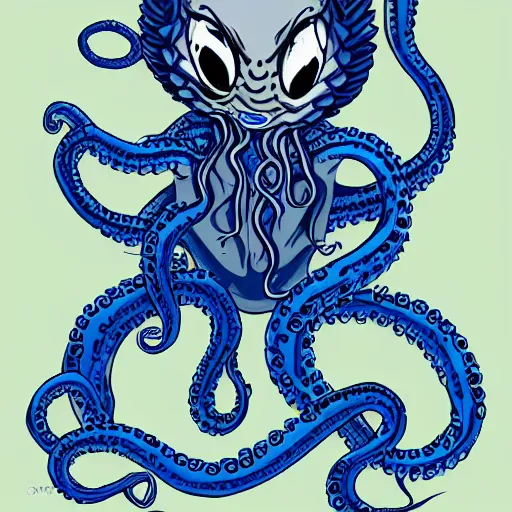 Image similar to bluejay with venom tentacles