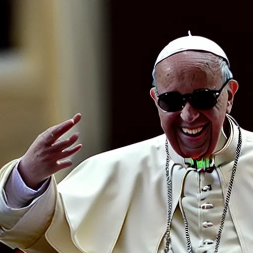 Image similar to pope stevie wonder