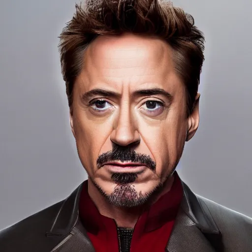 Image similar to photograph portrait of Robert Downey Jr, intricate detail, sigma 85mm f/1.4, 4k, depth of field, high resolution, 4k, 8k, hd