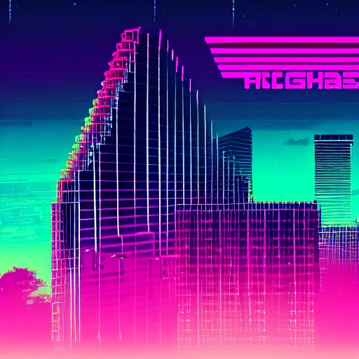 Image similar to Ultra High Definition, Synthwave desktop wallpaper, 8k, ultrawide