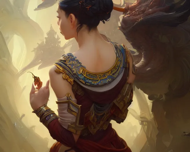 Image similar to photography of hou china, deep focus, d & d, fantasy, intricate, elegant, highly detailed, digital painting, artstation, concept art, matte, sharp focus, illustration, hearthstone, art by artgerm and greg rutkowski and alphonse mucha