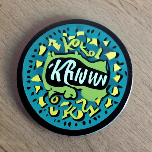 Prompt: fridge magnet for krumlow