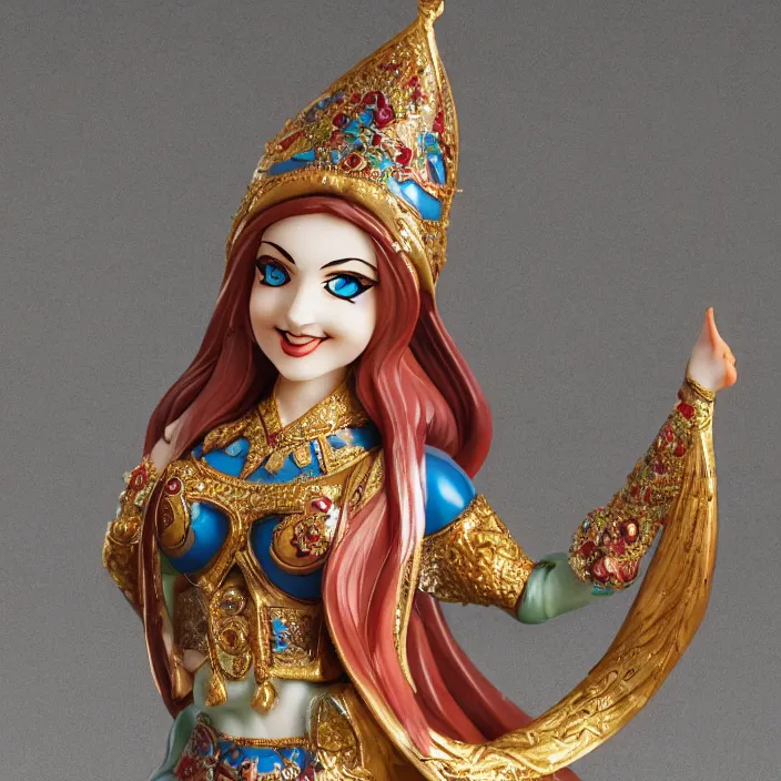 Prompt: Sona Movsesian, a GOODSMILE figure of Sona Movsesian, figurine, detailed product photo,