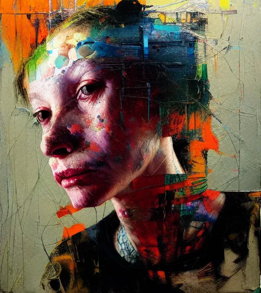 Image similar to i lost myself by bartholomew beal, salustiano garcia cruz, lita cabellut, contemporary art, mixed media detailed,