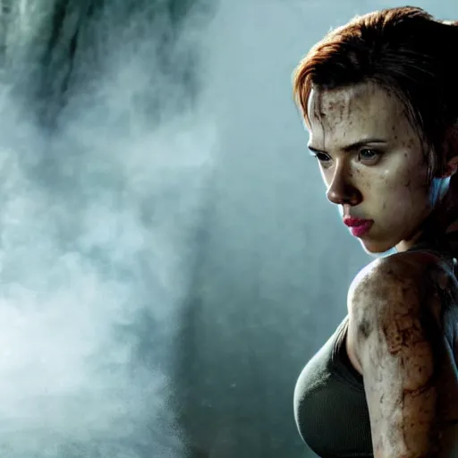 Prompt: Scarlett Johansson as tomb raider