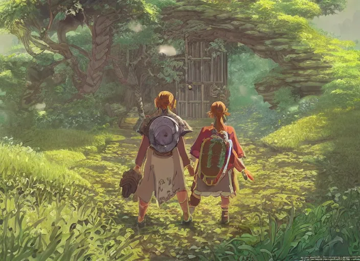 Prompt: #art #hyperreal #intricate botw-studio-ghibli-moment, [32k hd]^10