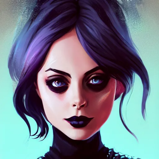 Image similar to a portrait of a beautiful willa holland as a punk, art by lois van baarle and loish and ross tran and rossdraws and sam yang and samdoesarts and artgerm, digital art, highly detailed, intricate, sharp focus, trending on artstation hq, deviantart, unreal engine 5, 4 k uhd image