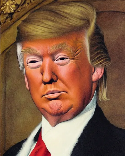 Image similar to donald trump by frank cadogan cowper