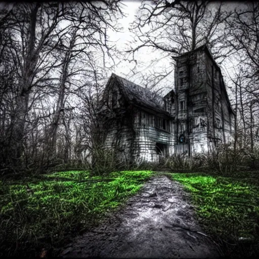 Prompt: HDR dark haunted place, creepy, scary