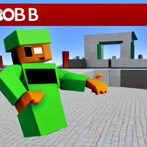 Image similar to roblox noob character