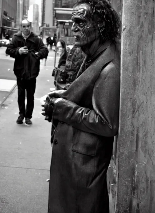 Image similar to Candid street portrait of Frankenstein , Humans of New York, 2011