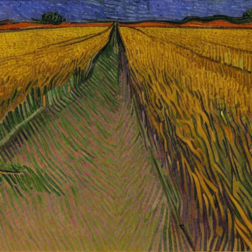 Prompt: corn field painted by vincent van gogh in a beautiful night cafe, ultra realistic, 8 k