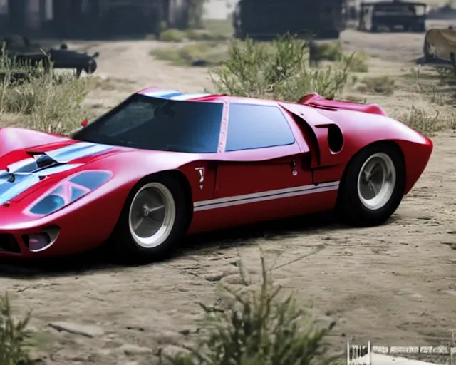 Image similar to new concept for a gt 4 0, cinematic, photoreal, by red dead redemption 2