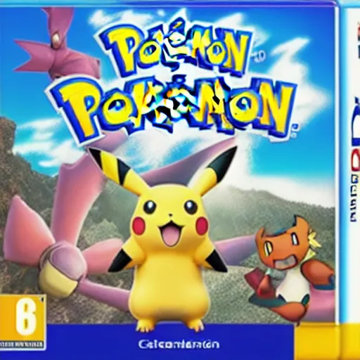 Prompt: nintendo cover of the newest pokémon game