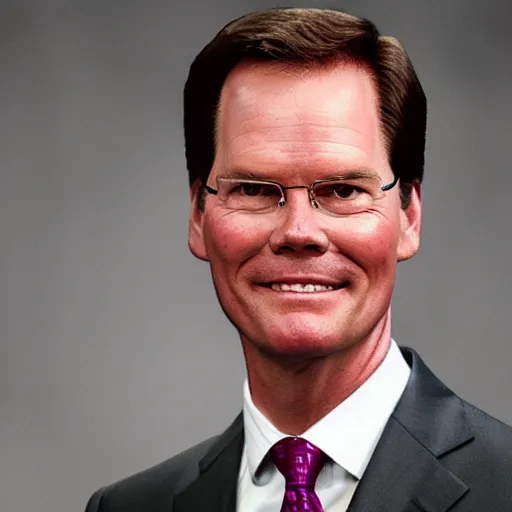 Image similar to Dwight Schrutte blended with a beet
