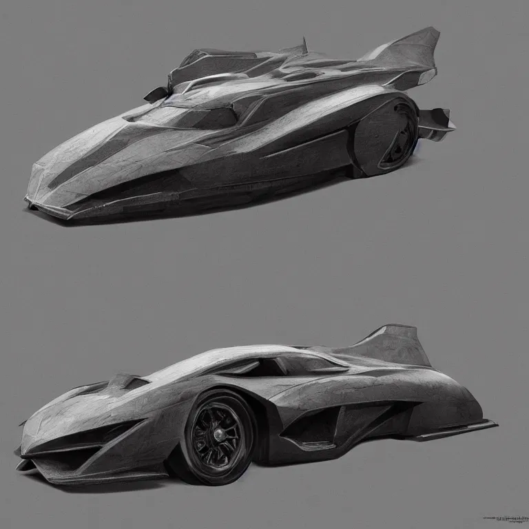 Image similar to technical drawings of the batmobile as done by leonardo davinci, 8 k resolution, detailed illustration, octane render