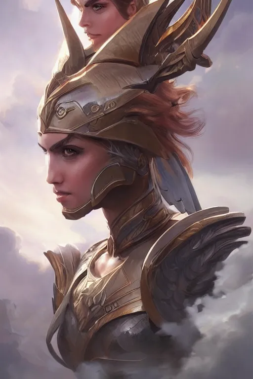 Image similar to amazon valkyrie athena, d & d, fantasy, portrait, highly detailed, headshot, digital painting, trending on artstation, concept art, sharp focus, illustration, art by artgerm and greg rutkowski and magali villeneuve