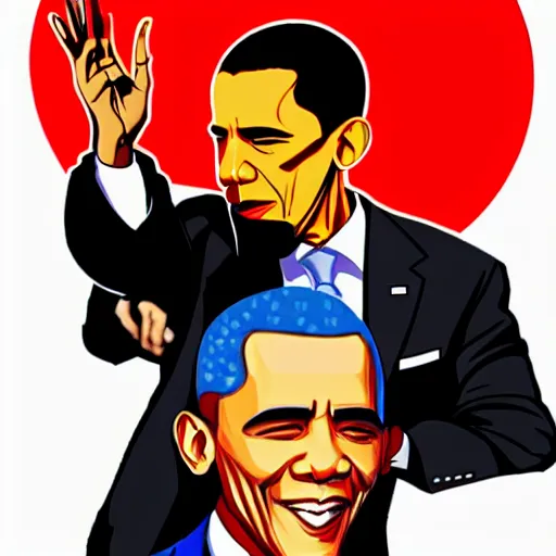 Prompt: obama in the style of akira