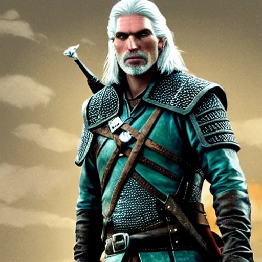 Image similar to anson mount as geralt