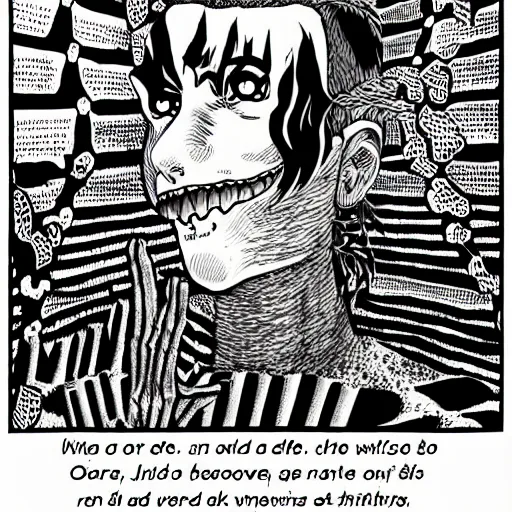 Image similar to literary nonsense by junji ito