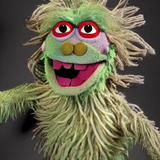 Image similar to cronenberg monster muppet designed by jim henson, highly detailed, disturbing, high quality, high resolution