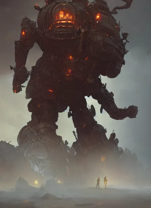 Image similar to a photorealistic dramatic hyperrealistic render of an armored fire golem by wlop, greg rutkowski, alphonse mucha, beautiful dynamic dramatic dark moody lighting, shadows, cinematic atmosphere, artstation, concept design art, octane render, 8 k