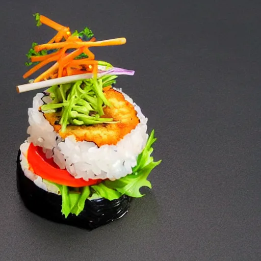 Image similar to sushi burger