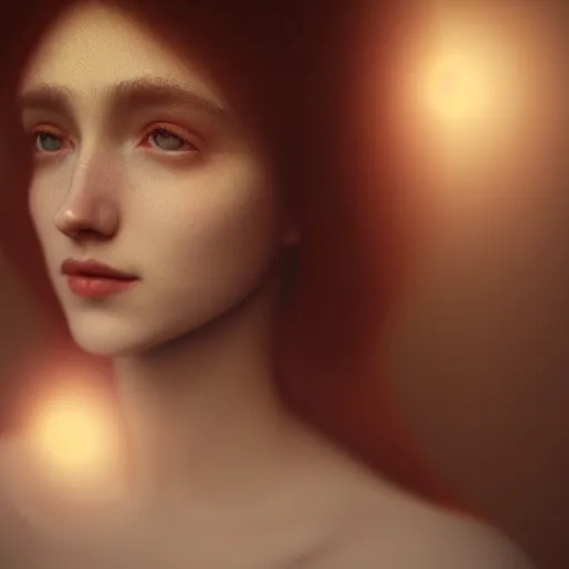 Image similar to kodak portra 4 0 0, 8 k, artstation, soft light, volumetric lighting, highly detailed, britt marling style 3 / 4 portrait photography of a beautiful woman pre - raphaelite, inspired by yoshitaka amano, royal woman, realistic, refined, highly detailed