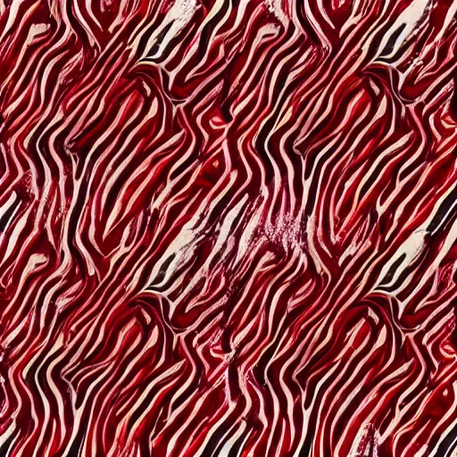 Prompt: dutch pour acrylic paint red and white multicolored pouring pattern realstic micro patterns