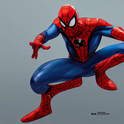 Prompt: Spider-Man mecha, artstation, superhero concept art, hyper-realism, artstation