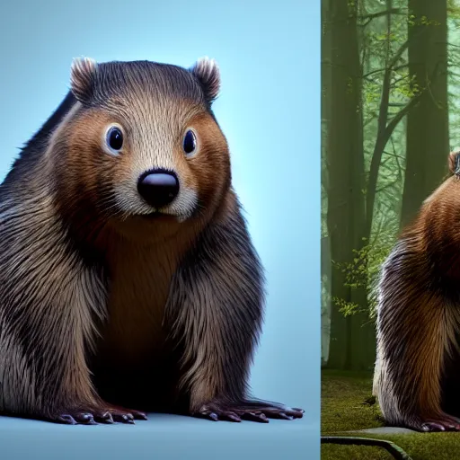 Image similar to hyperrealistic dslr film still of justin bieber disguised as anthropomorphous ( beaver ), stunning 8 k octane comprehensive 3 d render, inspired by istvan sandorfi & greg rutkowski & unreal engine, perfect symmetry, dim volumetric cinematic lighting, extremely hyper - detailed, incredibly real lifelike attributes & flesh texture, intricate, masterpiece, artstation