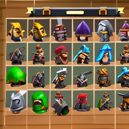 Image similar to clash royal style characters