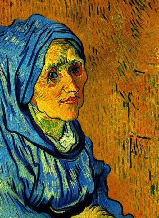 Prompt: detailed expressionist!! oil painting masterpiece portrait of a washerwoman!! by van gogh, 8 k resolution, smooth, sharp focus, matte painting, beautiful masterpiece expressionist painting