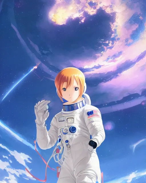 400199 anime anime girl ArtStation astronaut helmet background  2721x3000  Rare Gallery HD Wallpapers