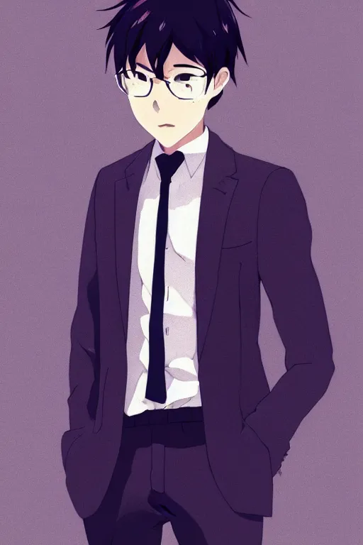 portrait of a handsome young asian man in a suit, cool | Stable ...