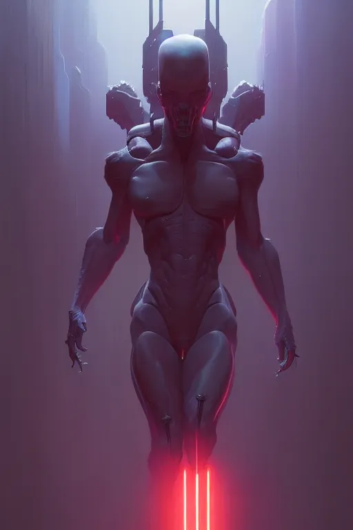 Image similar to 0, very detailed, dramatic lighting, electrical details, high details, 4k, 8k, trending on artstation, by Greg Rutkowski, Wayne Barlowe, Hajime Sorayama and Boris Vallejo