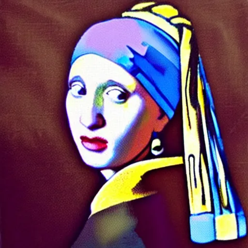 Image similar to joey from friends as the girl with the pearl earring